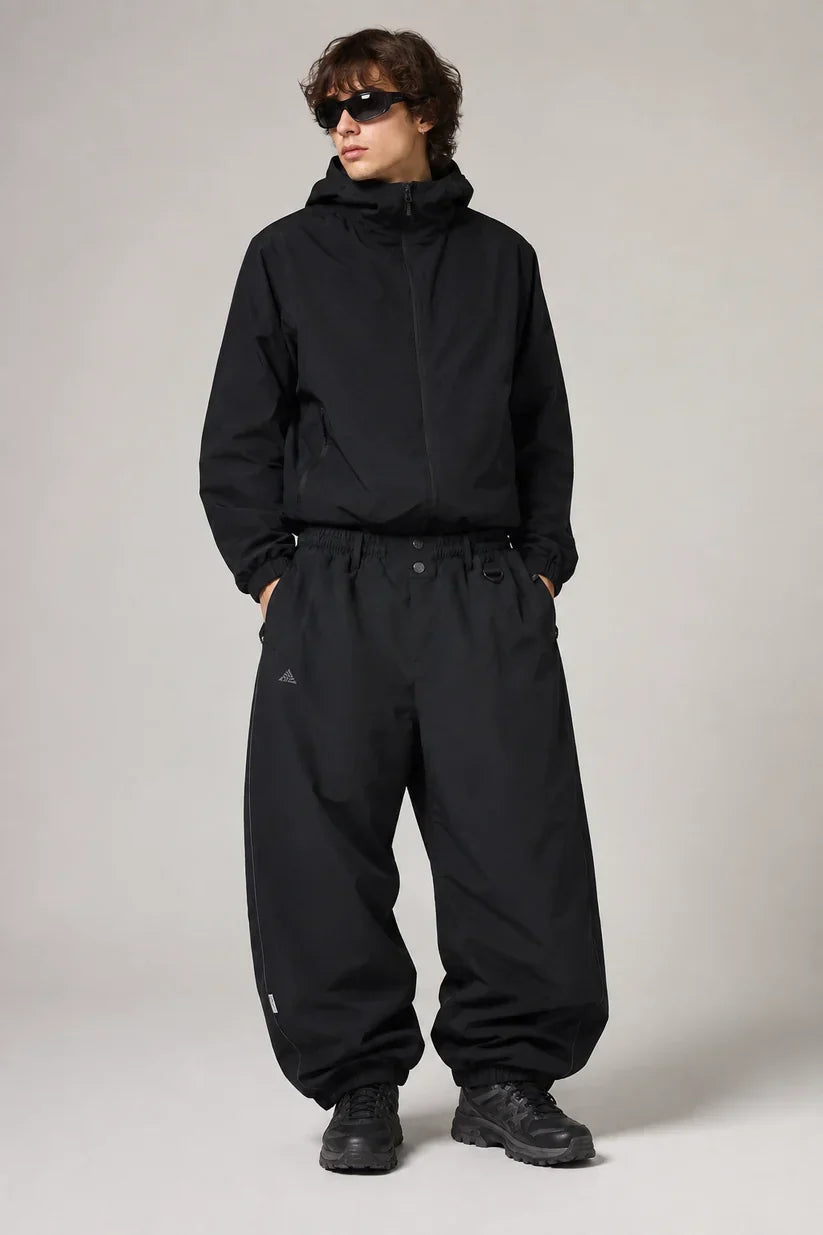 Zanima's black baggy snow pants